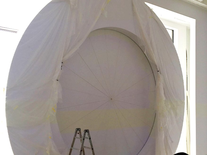 Museo della Fotografia — la cupola in allestimento